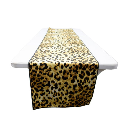Leopard Print Velvet Table Runner