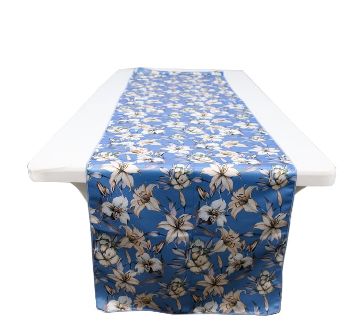 Satin Floral Table Runner