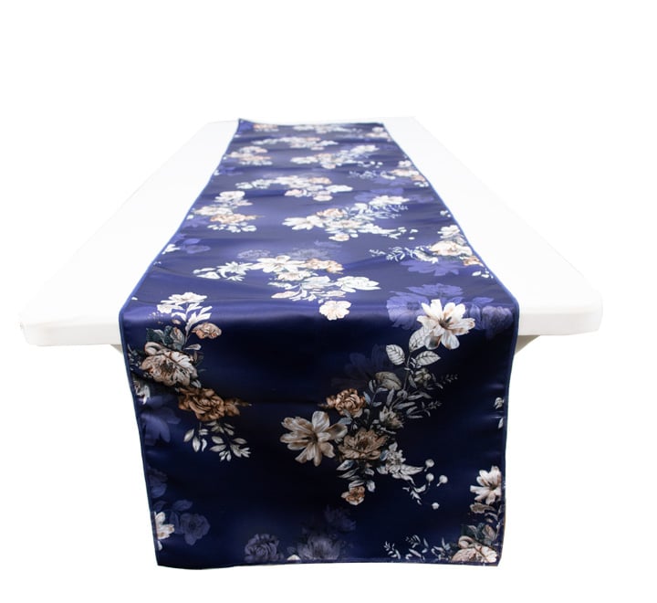 Satin Floral Table Runner