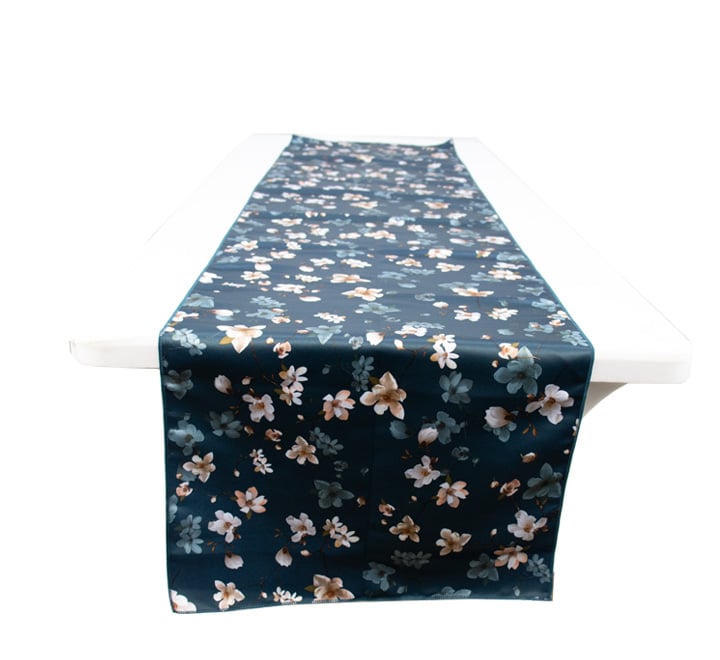 Satin Floral Table Runner