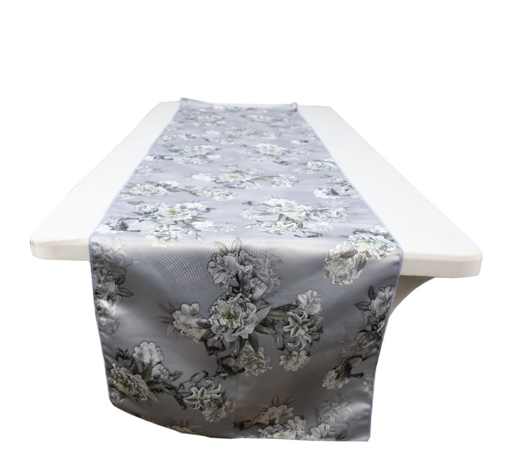 Satin Floral Table Runner