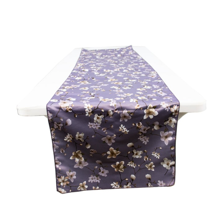Satin Floral Table Runner