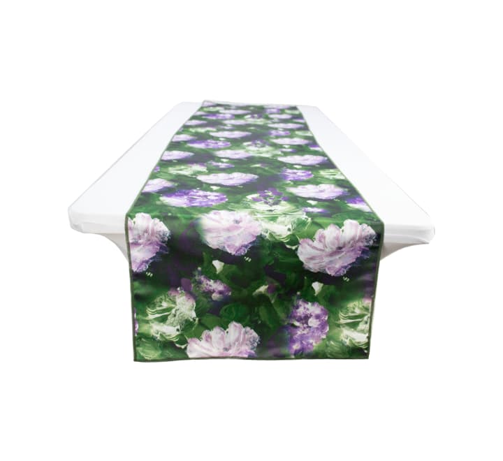 Satin Floral Table Runner