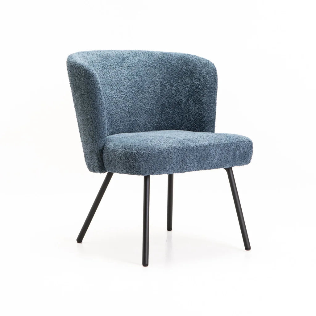 Lajja Fabric Chair - Blue