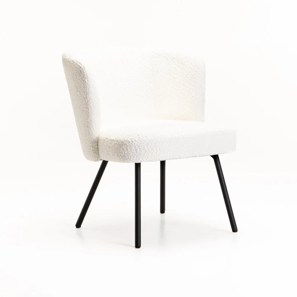 Lajja Fabric Chair - Cream