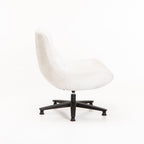 Lala Fabric Swivel Chair - Cream