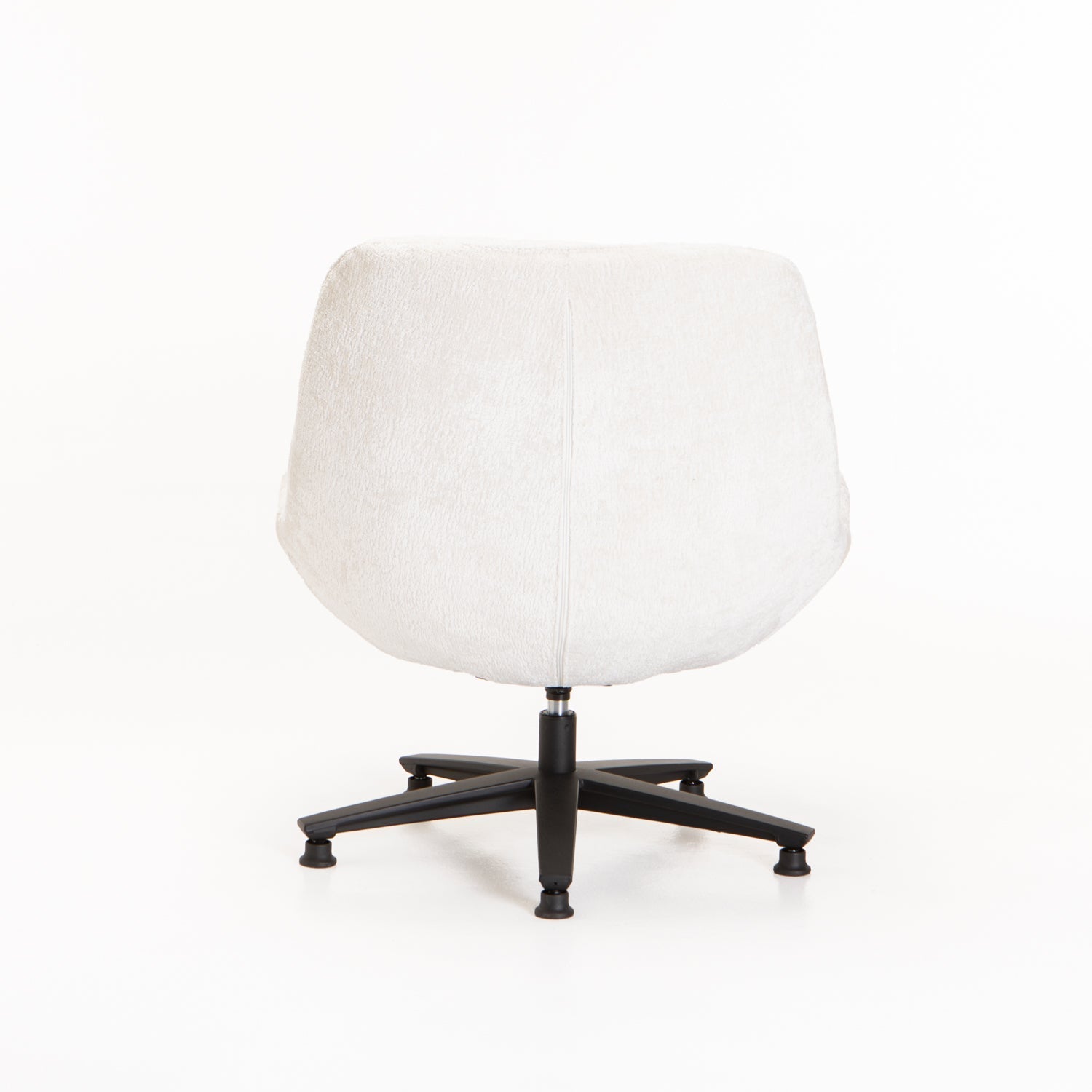 Lala Fabric Swivel Chair - Cream