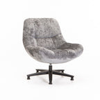 Lala Fabric Swivel Chair - Grey