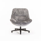 Lala Fabric Swivel Chair - Grey