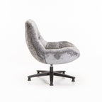 Lala Fabric Swivel Chair - Grey