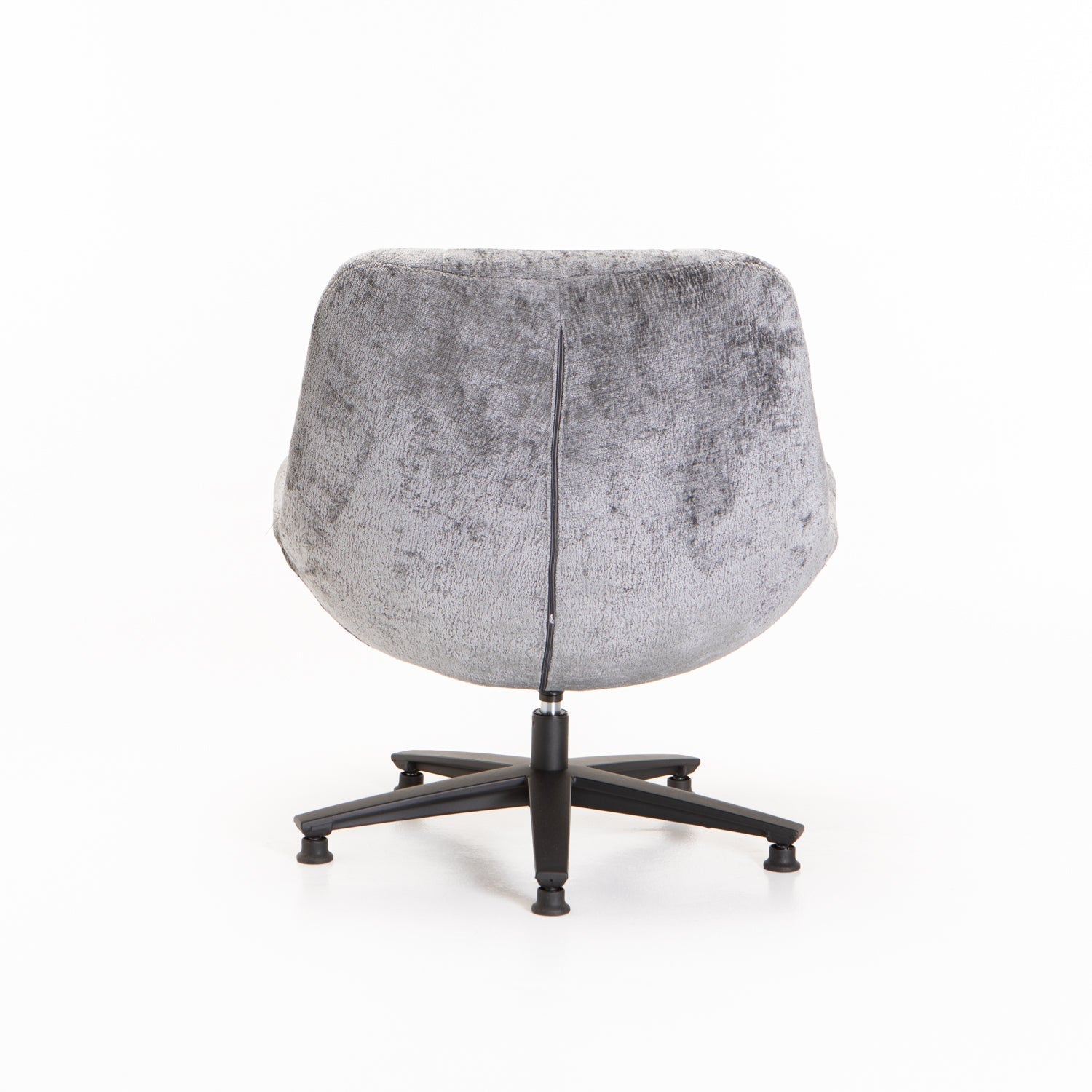 Lala Fabric Swivel Chair - Grey