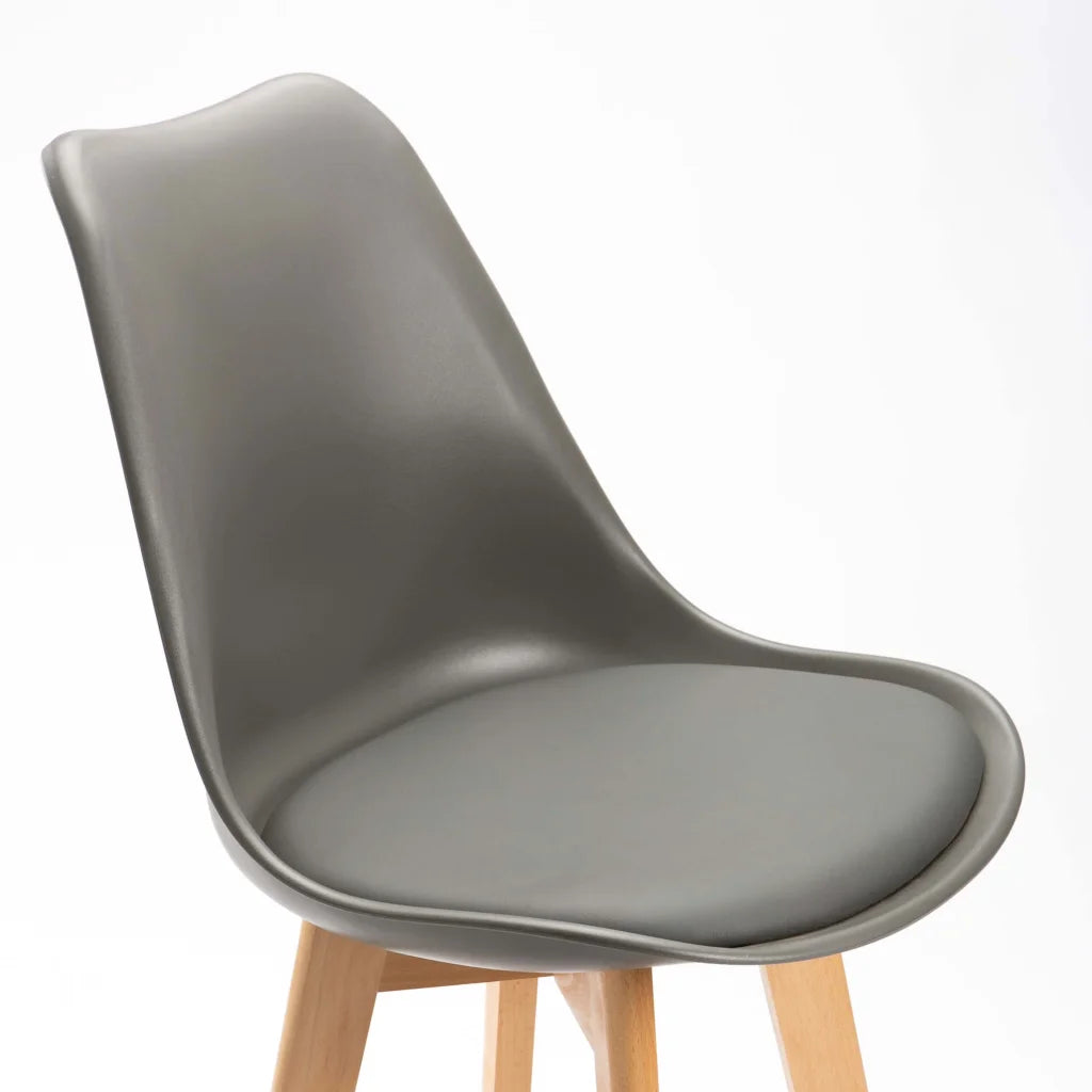 Lica Wooden Kitchen Stool - Grey