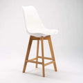 Lica Wooden Kitchen Stool - White