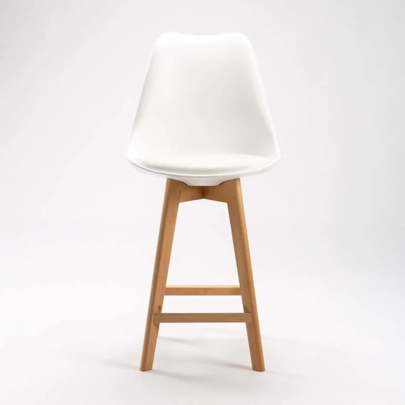 Lica Wooden Kitchen Stool - White