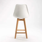 Lica Wooden Kitchen Stool - White