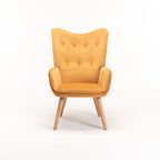 Logan Velvet  Chair - Mustard