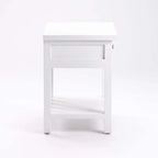 Makki White 1 Drawer Pedestal