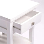Makki White 1 Drawer Pedestal