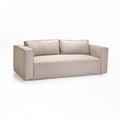 Makodzare Fabric 3 Seater Couch - Platnum