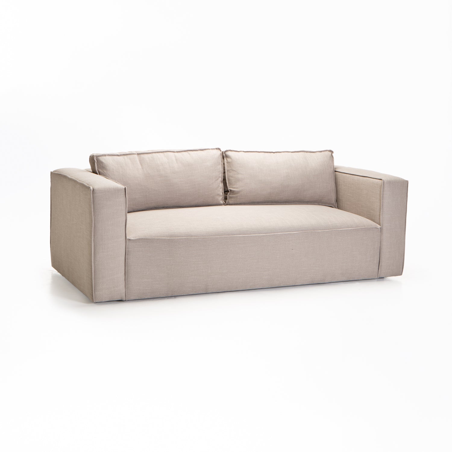 Makodzare Fabric 3 Seater Couch - Platnum