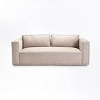 Makodzare Fabric 3 Seater Couch - Platnum
