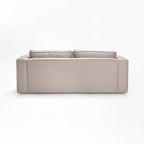 Makodzare Fabric 3 Seater Couch - Platnum