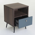Markini 1 Drawer  Pedestal - Brown / Grey