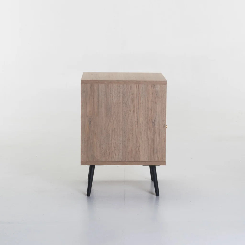 Markini 1 Drawer  Pedestal - Oak / White