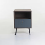 Markini 1 Drawer  Pedestal - Brown / Grey