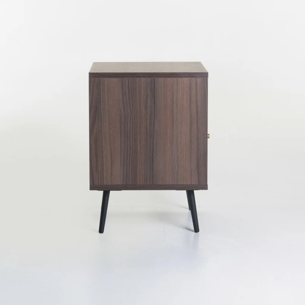 Markini 1 Drawer  Pedestal - Brown / Grey