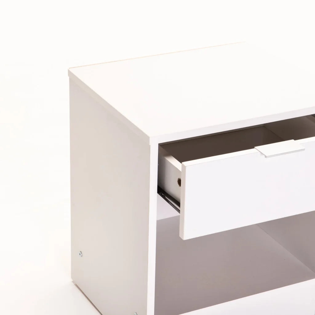Marlini 1 Drawer Pedestal - White