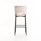 Martini Fabric Barstool - Cream