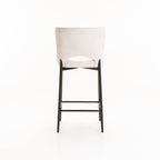 Martini Fabric Kitchen Stool - Cream