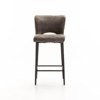 Martini Fabric Kitchen Stool - Grey