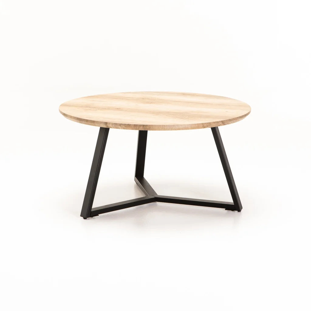 Miller 80cm Round Coffee Table - Oak
