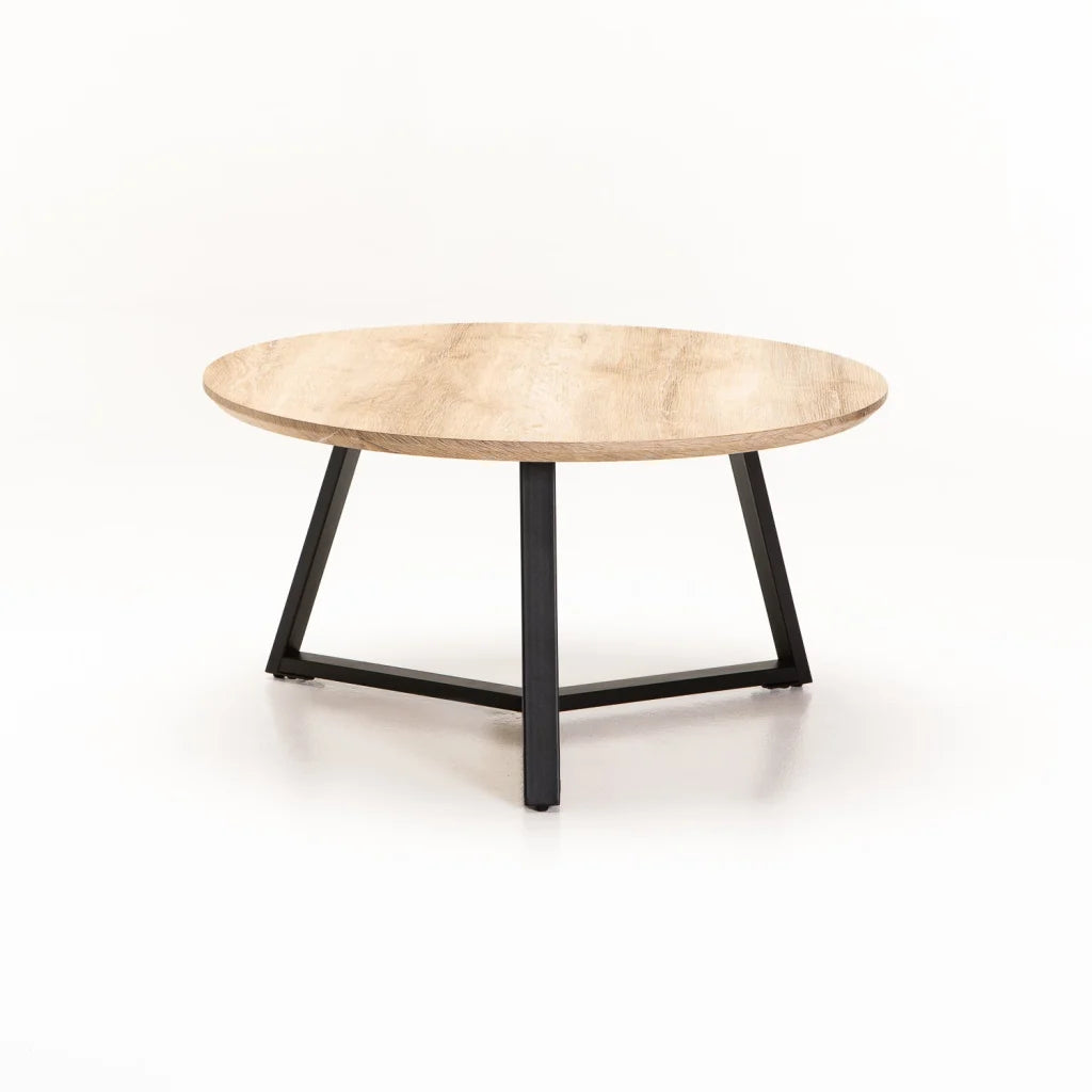 Miller 80cm Round Coffee Table - Oak