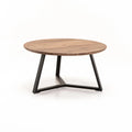 Miller 80cm Round Coffee Table - Walnut