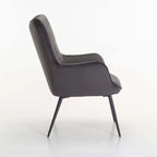 Mishika Velvet Chair - Grey