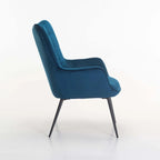 Mishika Velvet Chair - Navy