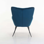 Mishika Velvet Chair - Navy