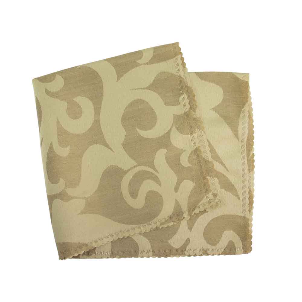 Jacquard Napkin Scalloped Edges