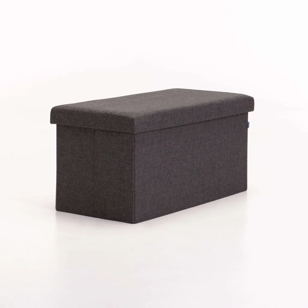 Naome Fabric Double Ottoman - Grey