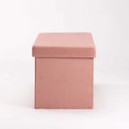 Naome Velvet Double Ottoman - Blush
