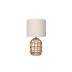 Nash Rattan Cage - Cream Fabric Shade