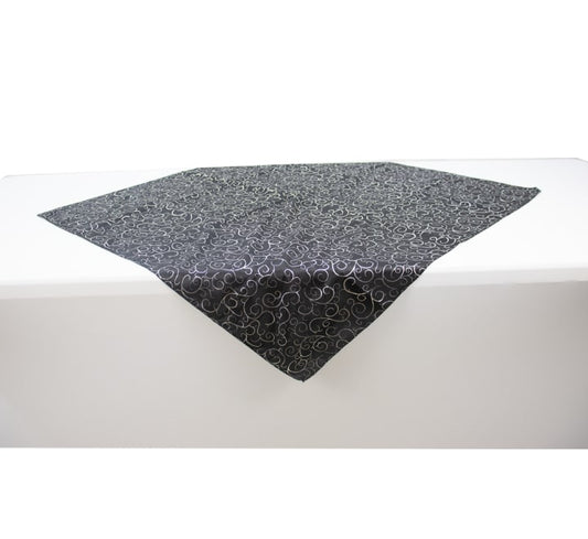 Overlay Tablecloth Fancy Black 90cm