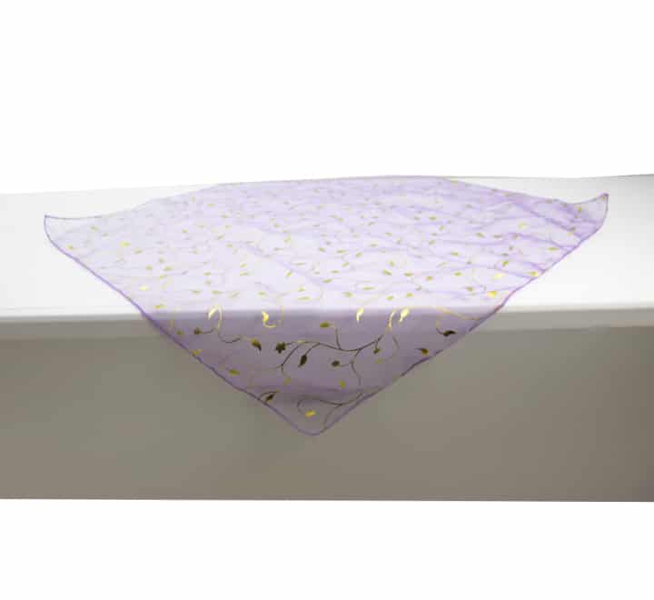 Organza Overlay Tablecloth Lilac