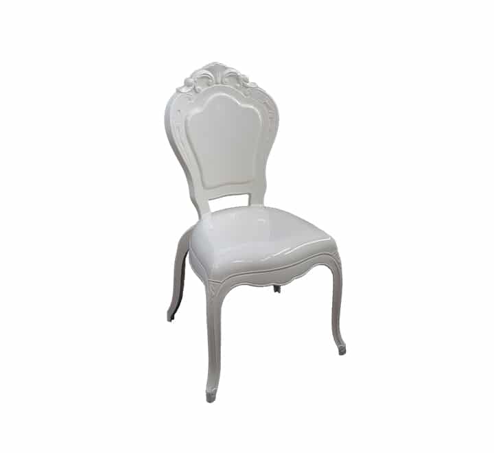 Wedding dining chair without arms cream