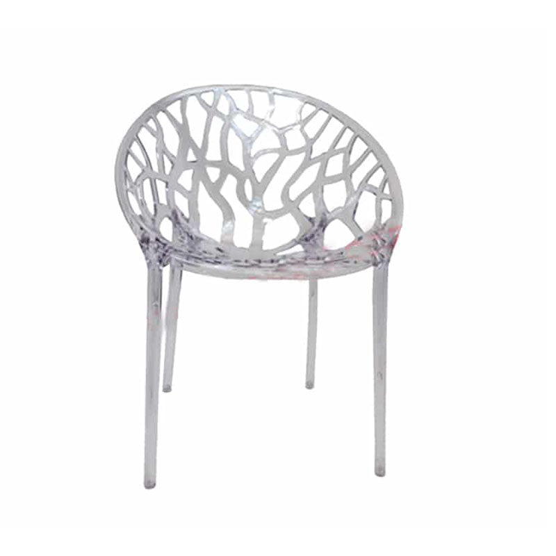 Round web chair transparent