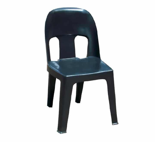 Plastic party chair heavy duty black