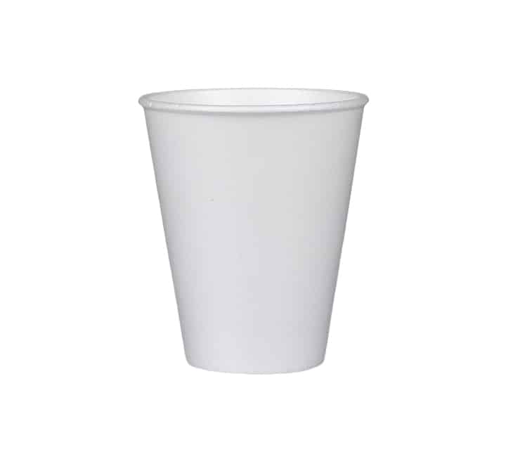 250ml White Polystyrene Cups 25pcs